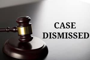 Gavel with the words Case Dismissed