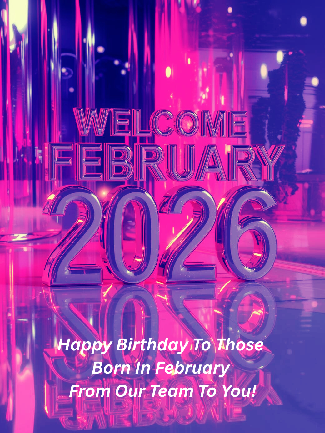Welcome February 2026 and Happy Birthday To Those Born In February From Our Team To You!